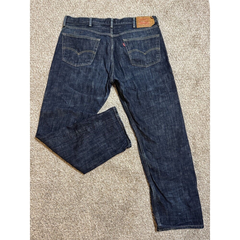 Levi's 501XX Original Fit Men's Jeans 40x32 Dark Wash Straight Leg Button Fly